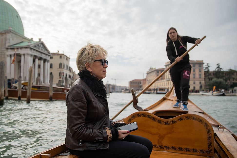 Nena Almansi and author Petra Reski