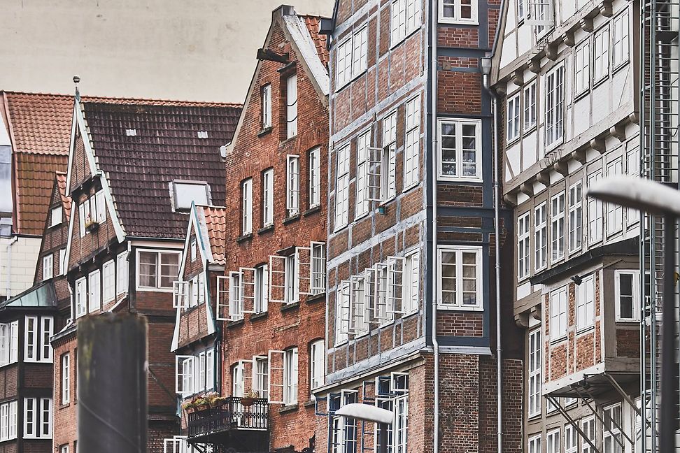 Windows at the Hamburg Deichstrasse 