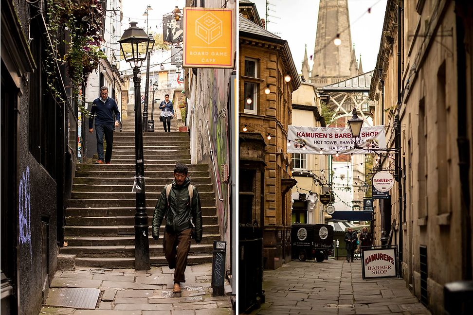 Medieval streets of Bristol