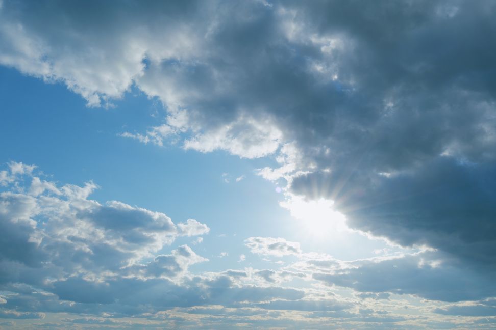 Sunshine follwing thunderstorm