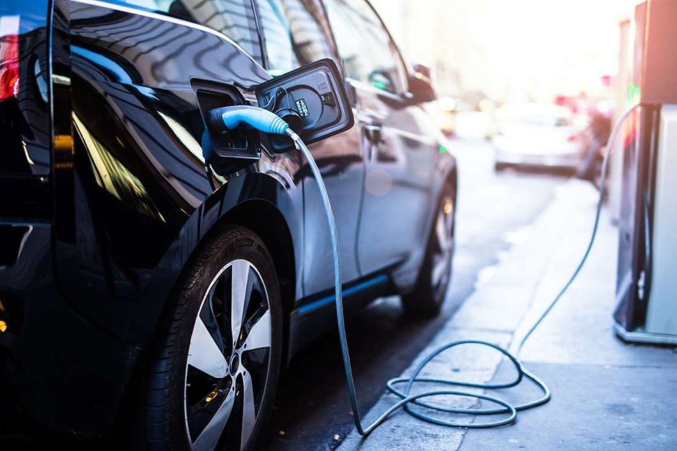 Electric car charging station