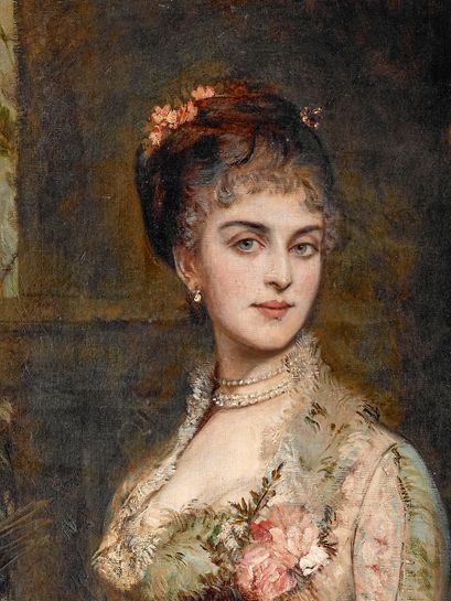 «Portrait de la princesse Hanna de Liechtenstein», une œuvre de Hans Makart