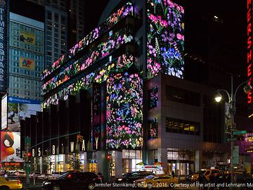 Flower building facade