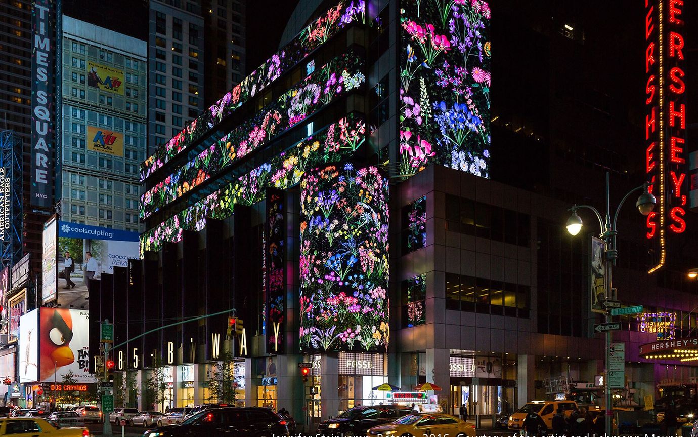 Flower building facade